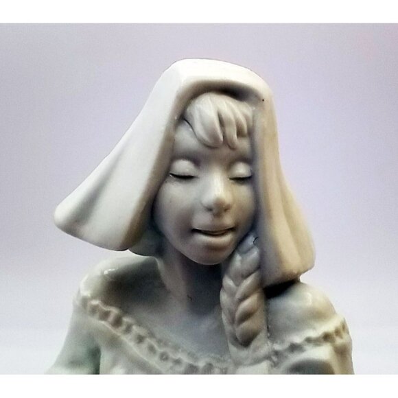 Avon Dutch Woman Figurine Holding Flowers Somewhere Cologne Bottle Vintage 7 In - Picture 3 of 14